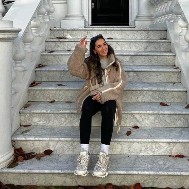 Teddy Giacca in Morbido Pile