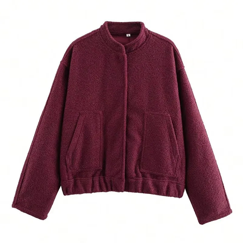 Ludi- Giacca in Lana Bomber