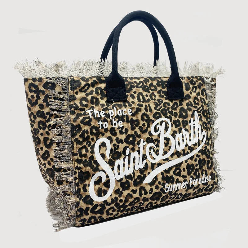 Saint Barth Borsa Mare Leopard