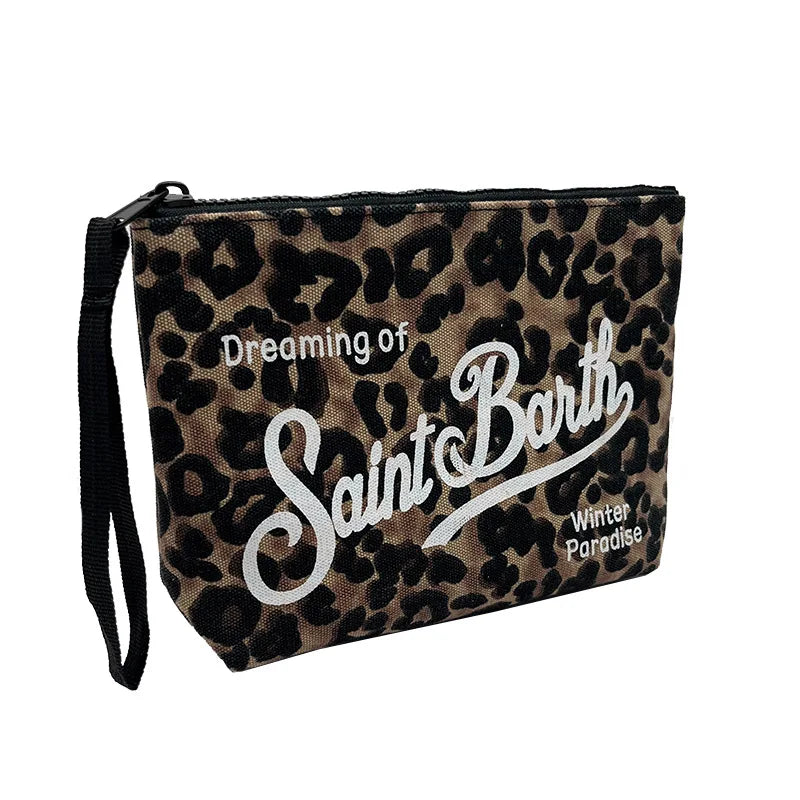Pochette Leopard Saint Barth