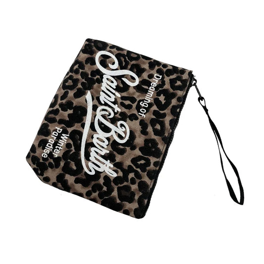 Pochette Leopard Saint Barth