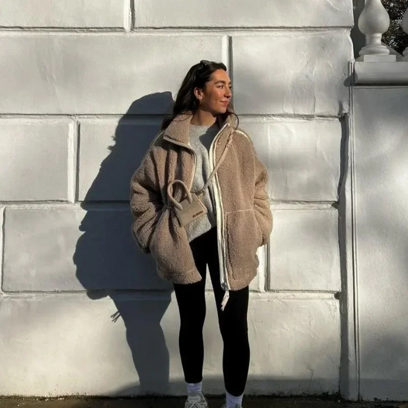 Teddy Giacca in Morbido Pile