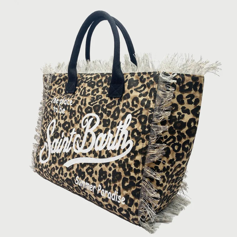 Saint Barth Borsa Mare Leopard
