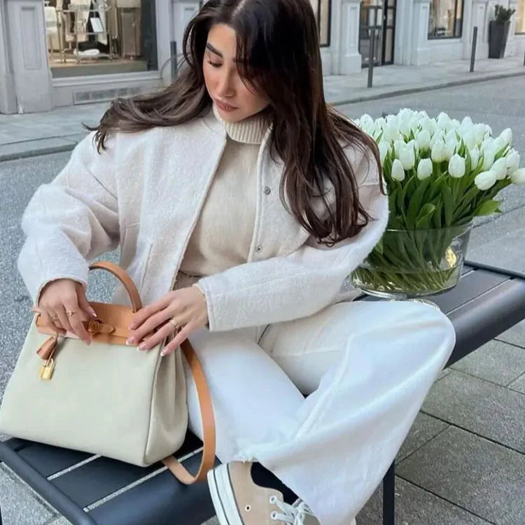 Ludi- Giacca in Lana Bomber