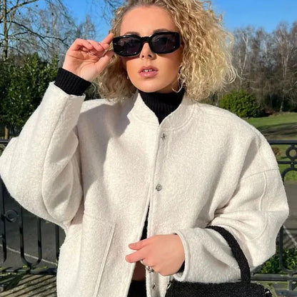 Ludi- Giacca in Lana Bomber