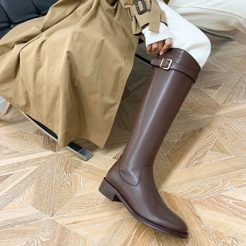 Amelie - Stivali alti in pelle