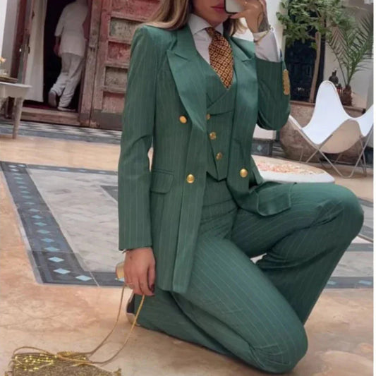 Chuchu - Blazer 3 Pezzi Gessato